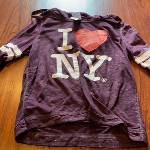 maroon New York long sleeve